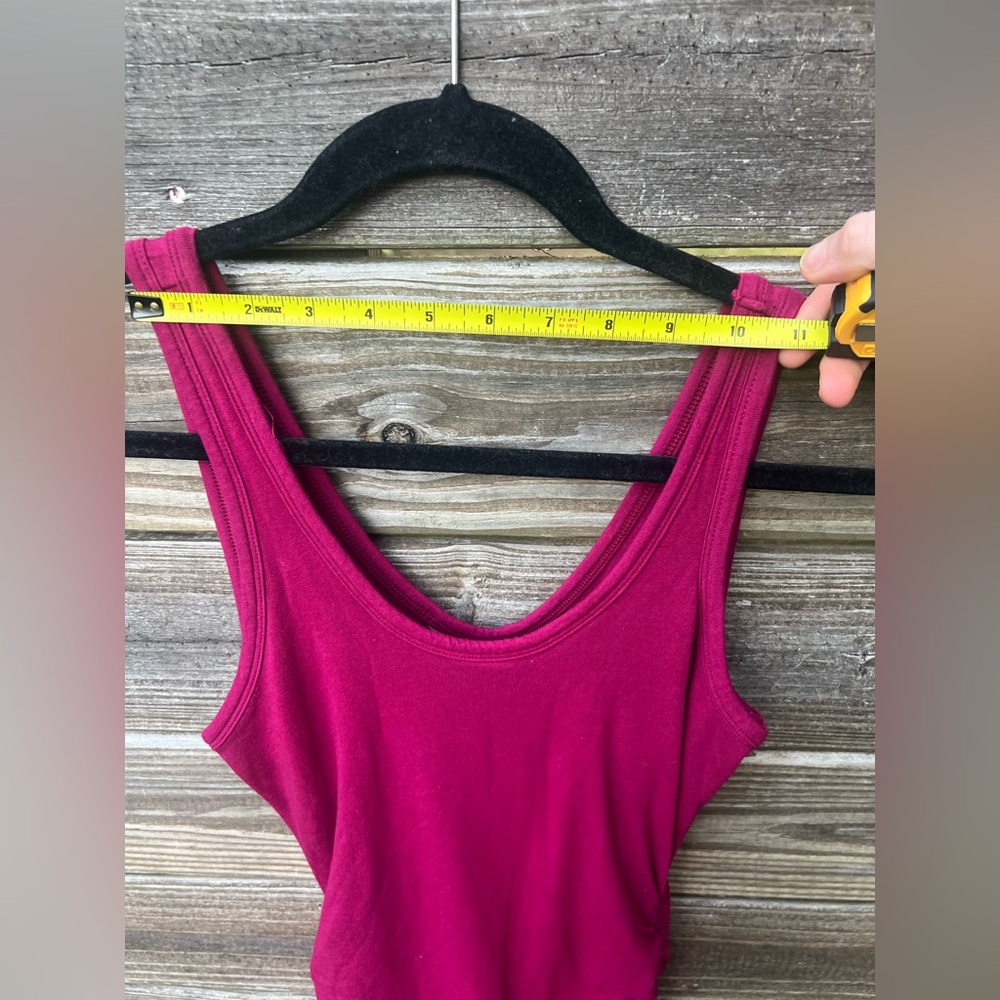 Express Vibrant Fuchsia XS Ruched Bodycon Tank Dress - Picture 7 of 8